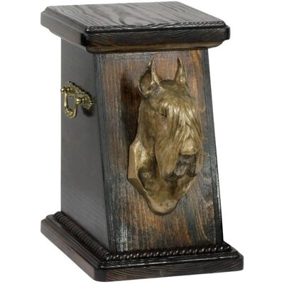 Art-Dog - Schnauzer I - Madera de abedul - Busto - Urna para mascotas Art-Dog - Schnauzer I - Madera de abedul - Busto - Urna para mascotas