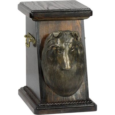 Sheltie - Art-Dog Bust - Drewno brzozowe - **Urna dla psów** Sheltie - Art-Dog Bust - Drewno brzozowe - **Urna dla psów**