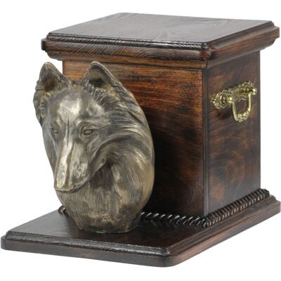 Art-Dog - Belgian Shepherd Bust Urn - Madera de abedul - Urna Art-Dog - Belgian Shepherd Bust Urn - Madera de abedul - Urna