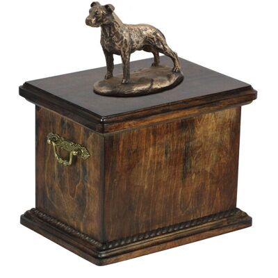 Amstaff - Amstaf III - Birch wood - Dog statue - Urn Amstaff - Amstaf III - Birch wood - Dog statue - Urn