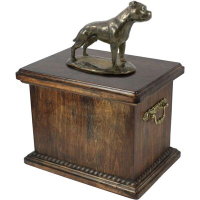 Art-Dog Staffi III - Staffordshire Bull Terrier - brzoza - urna z posągiem Art-Dog Staffi III - Staffordshire Bull Terrier - brzoza - urna z posągiem