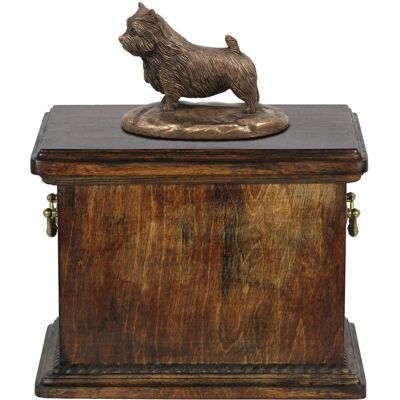 Art-Dog - Norwich Terrier - naturalne drewno cedrowe - posąg psa - urna dla zwierząt Art-Dog - Norwich Terrier - naturalne drewno cedrowe - posąg psa - urna dla zwierząt