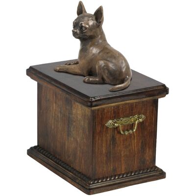 Art-Dog - Escultura de perro - Acabado bronce - Madera de abedul - Urna Art-Dog - Escultura de perro - Acabado bronce - Madera de abedul - Urna