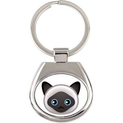 Porte-clés Himalaya d'Art-Dog - Visage de Chat - Cadeau Durable - Publicité Porte-clés Himalaya d'Art-Dog - Visage de Chat - Cadeau Durable - Publicité