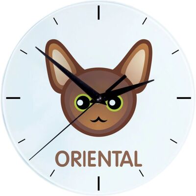 Art-Dog - Orientale - MDF - 20 cm - Horloge - Publicité Art-Dog - Orientale - MDF - 20 cm - Horloge - Publicité
