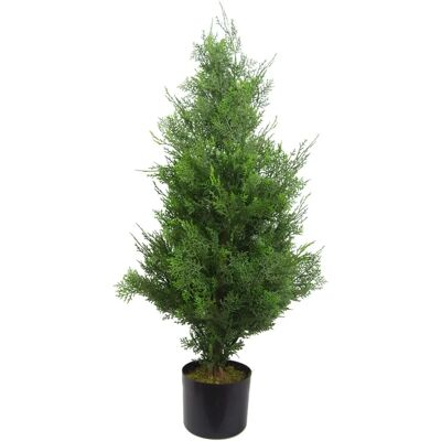 Amazon Brand 90cm Green Artificial Cypress Topiary Tree - Artificial Topiary Tree Amazon Brand 90cm Green Artificial Cypress Topiary Tree - Artificial Topiary Tree