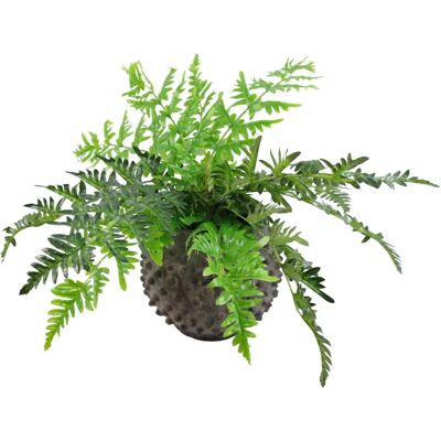 Brand Large Artificial Potted Fern Plant - 50cm Faux Fern Decor Brand Large Artificial Potted Fern Plant - 50cm Faux Fern Decor