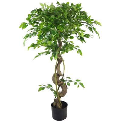 Brand 120cm Twisted Trunk Artificial Japanese Fruticosa Style Ficus Tree - Artificial Ficus Tree Brand 120cm Twisted Trunk Artificial Japanese Fruticosa Style Ficus Tree - Artificial Ficus Tree