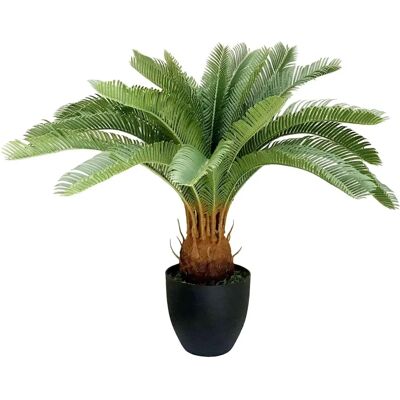 Green Artificial Cycas Palm Plant - 70cm - Modern Decor Green Artificial Cycas Palm Plant - 70cm - Modern Decor