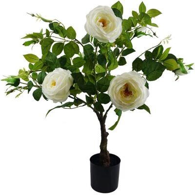 Artificial White Camellia Rose Tree - Artificial Tree Artificial White Camellia Rose Tree - Artificial Tree