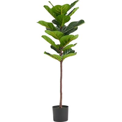 Botanik UK 120cm Green Artificial Fiddle Fig Tree - Home Decor Botanik UK 120cm Green Artificial Fiddle Fig Tree - Home Decor