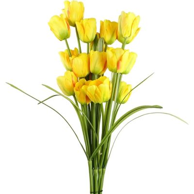 Leaf 6 Yellow 80cm Artificial Tulips - Artificial Flowers for Decor Leaf 6 Yellow 80cm Artificial Tulips - Artificial Flowers for Decor