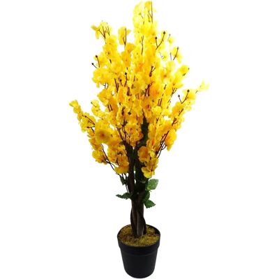 Leaf 90cm Artificial Yellow Blossom Tree - Artificial Tree For Indoor Outdoor Decor Leaf 90cm Artificial Yellow Blossom Tree - Artificial Tree For Indoor Outdoor Decor