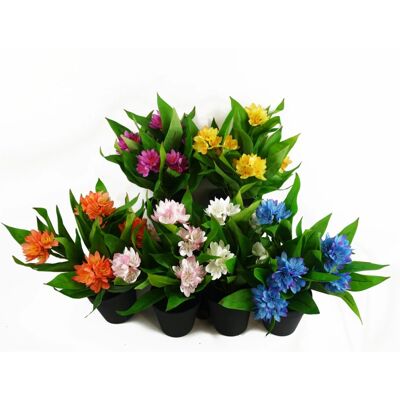 Leaf Freesia Artificial Flower Plants - Assorted Colors - Realistic Leaf Freesia Artificial Flower Plants - Assorted Colors - Realistic