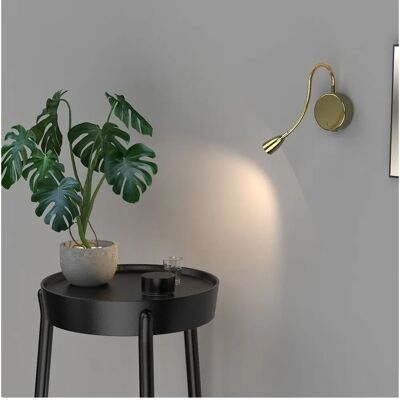 CGC Lighting EU - Matilda - Satin Gold - Flexible neck - Wall lamp CGC Lighting EU - Matilda - Satin Gold - Flexible neck - Wall lamp
