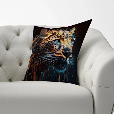 WRT Ltd - Leapoard Face Splashart - Leopard - 33x48 cm - Cushion WRT Ltd - Leapoard Face Splashart - Leopard - 33x48 cm - Cushion