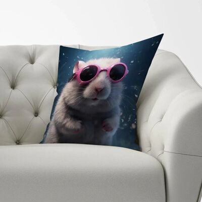 WRT Ltd - Splashart DoorMouse - Pink Glasses - Cushions WRT Ltd - Splashart DoorMouse - Pink Glasses - Cushions