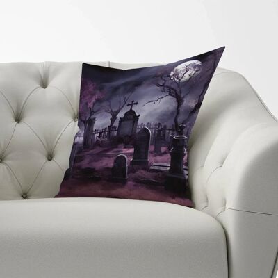 WRT Ltd - Witchs Moonlit Cemetery - 33x48 cm - Cushion WRT Ltd - Witchs Moonlit Cemetery - 33x48 cm - Cushion