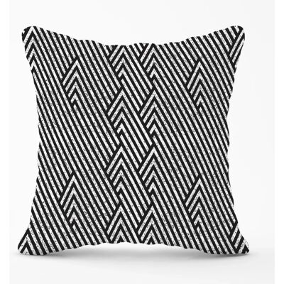 WRT Ltd - Oblique - Black - 45x45 cm - Outdoor Cushion WRT Ltd - Oblique - Black - 45x45 cm - Outdoor Cushion