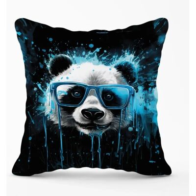 WRT Ltd - Panda Face - Blue - 60x60cm - Outdoor Cushion WRT Ltd - Panda Face - Blue - 60x60cm - Outdoor Cushion