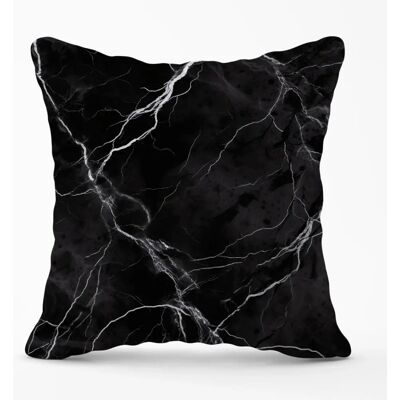 WRT Ltd - Black Marble Pattern Outdoor Cushion - 60x60cm WRT Ltd - Black Marble Pattern Outdoor Cushion - 60x60cm