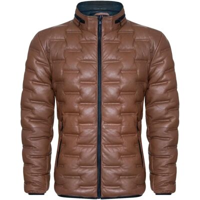 Infinity Leather Herren Puffer Lederjacke Braun Gesteppt Warme Bomber XL - Leder Puffer Jacke Infinity Leather Herren Puffer Lederjacke Braun Gesteppt Warme Bomber XL - Leder Puffer Jacke