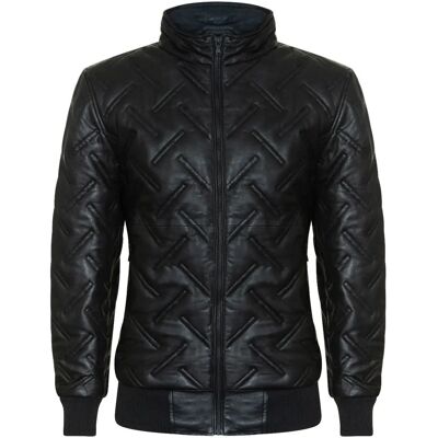 Infinity Leather Zwarte Lederen Bomberjas 3XL - Lederen Bomberjas Infinity Leather Zwarte Lederen Bomberjas 3XL - Lederen Bomberjas
