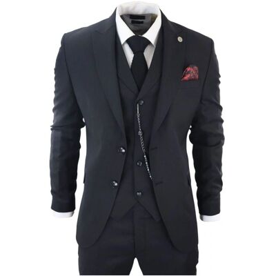 Herenpak 3-delig Zwart Maat 46 - Formele Kleding Herenpak 3-delig Zwart Maat 46 - Formele Kleding