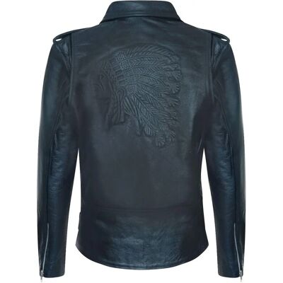 Infinity Leather Heren Leren Brando Motorrijjas - Zwart - 4XL Infinity Leather Heren Leren Brando Motorrijjas - Zwart - 4XL