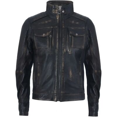 Infinity Leather Vintage Zwart Leren Biker Jas XS - Motorrijjas Infinity Leather Vintage Zwart Leren Biker Jas XS - Motorrijjas