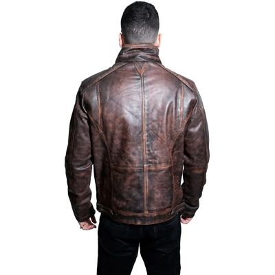 Infinity Leather Heren Vintage Bruin Leren Biker Motorjack - 5XL Infinity Leather Heren Vintage Bruin Leren Biker Motorjack - 5XL