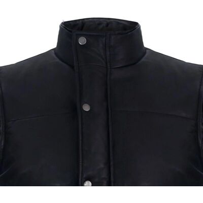 Infinity Leather Herenmantel Puffer Warmer Weste - Zwart - 5XL Infinity Leather Herenmantel Puffer Warmer Weste - Zwart - 5XL