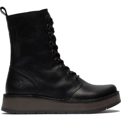 Fly London Black Rami043 Leather Ankle Boots - Casual & Stylish Fly London Black Rami043 Leather Ankle Boots - Casual & Stylish