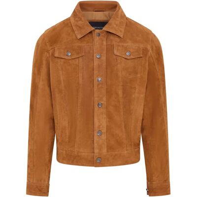 Infinity Leather Model 3XL Tan Geitensuede Spijkerjas - Spijkerjas Infinity Leather Model 3XL Tan Geitensuede Spijkerjas - Spijkerjas