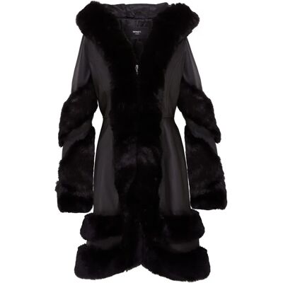 Infinity Leather Dames Flared Zwart Leren Capejas - Capejas Infinity Leather Dames Flared Zwart Leren Capejas - Capejas