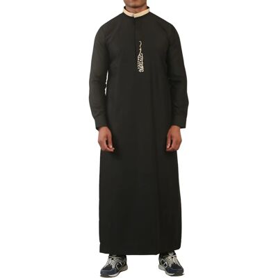 Truclothing Herren Schwarze Thobe Arabisch Saudi Emirat Islamische Kleidung Jubba Robe - Kleidung Truclothing Herren Schwarze Thobe Arabisch Saudi Emirat Islamische Kleidung Jubba Robe - Kleidung