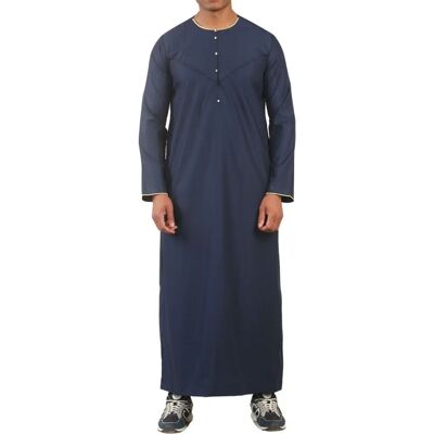 Truclothing Herren Omanischer Eid Blauer Thobe - Saudi Emirate Jubba Robe Truclothing Herren Omanischer Eid Blauer Thobe - Saudi Emirate Jubba Robe