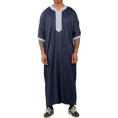 Truclothing Blaue marokkanische Thobe Jubba Robe für Herren Eid Djellaba Gandoura - Thobe Truclothing Blaue marokkanische Thobe Jubba Robe für Herren Eid Djellaba Gandoura - Thobe