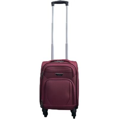Infinity Leather Lightweight Nylon Travel Carry-on - Softshell, 4-Wheel, Secure Infinity Leather Lightweight Nylon Travel Carry-on - Softshell, 4-Wheel, Secure