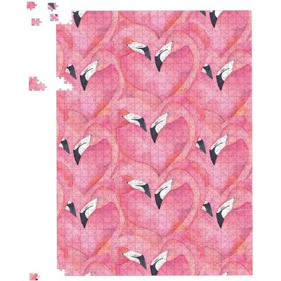 WRT Ltd - Watercolour Flamingo Hearts - Jigsaw Puzzle WRT Ltd - Watercolour Flamingo Hearts - Jigsaw Puzzle