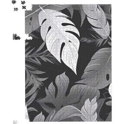 WRT Ltd - Black White Tropical Leaves WRT Ltd - Black White Tropical Leaves