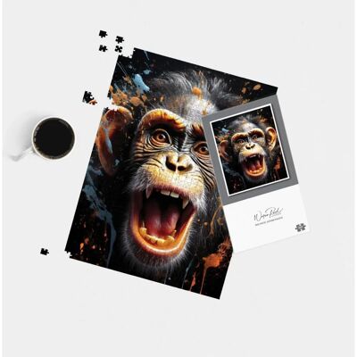 WRT Ltd - Monkey Face Splashart - 1000 Piece - Jigsaw Puzzle WRT Ltd - Monkey Face Splashart - 1000 Piece - Jigsaw Puzzle