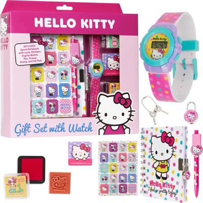 Hello Kitty Kids Gift Set with Digital Watch & Accessories - Gift Set Hello Kitty Kids Gift Set with Digital Watch & Accessories - Gift Set