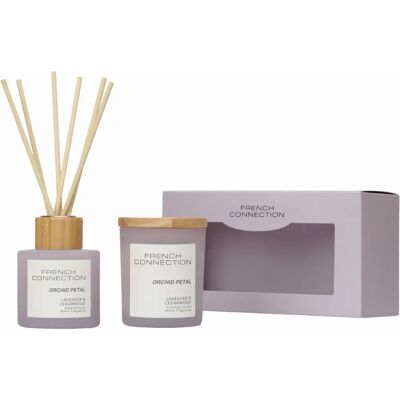 French Connection - Orchid Petal Candle & Diffuser - Lavender French Connection - Orchid Petal Candle & Diffuser - Lavender