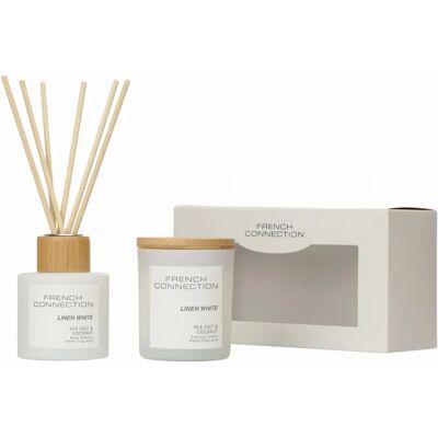 French Connection - Sea Salt & Coconut Candle - Gift Set French Connection - Sea Salt & Coconut Candle - Gift Set