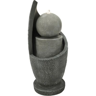 MonsterShop Elektryczna fontanna wodna - Zen Cascade Szara MonsterShop Elektryczna fontanna wodna - Zen Cascade Szara