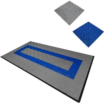 MonsterShop Carrelages de Garage Ventilés - Gris & Bleu - 8x15 pi - Publicité MonsterShop Carrelages de Garage Ventilés - Gris & Bleu - 8x15 pi - Publicité