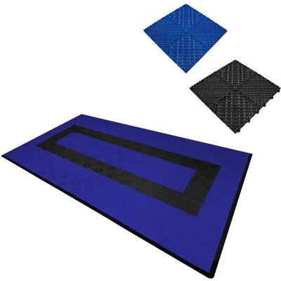 MonsterShop Carrelage de sol ventilé - Bleu & Noir - 8x15 - Publicité MonsterShop Carrelage de sol ventilé - Bleu & Noir - 8x15 - Publicité