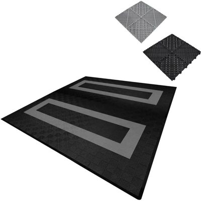 MonsterShop Dalles de Garage Ventilées Noires et Grises - 5T Support - Publicité MonsterShop Dalles de Garage Ventilées Noires et Grises - 5T Support - Publicité