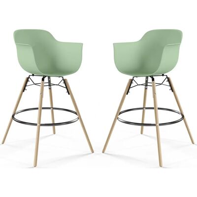 Privatefloor - Nordika - Patas de madera - Diseño escandinavo - Bar stool Privatefloor - Nordika - Patas de madera - Diseño escandinavo - Bar stool